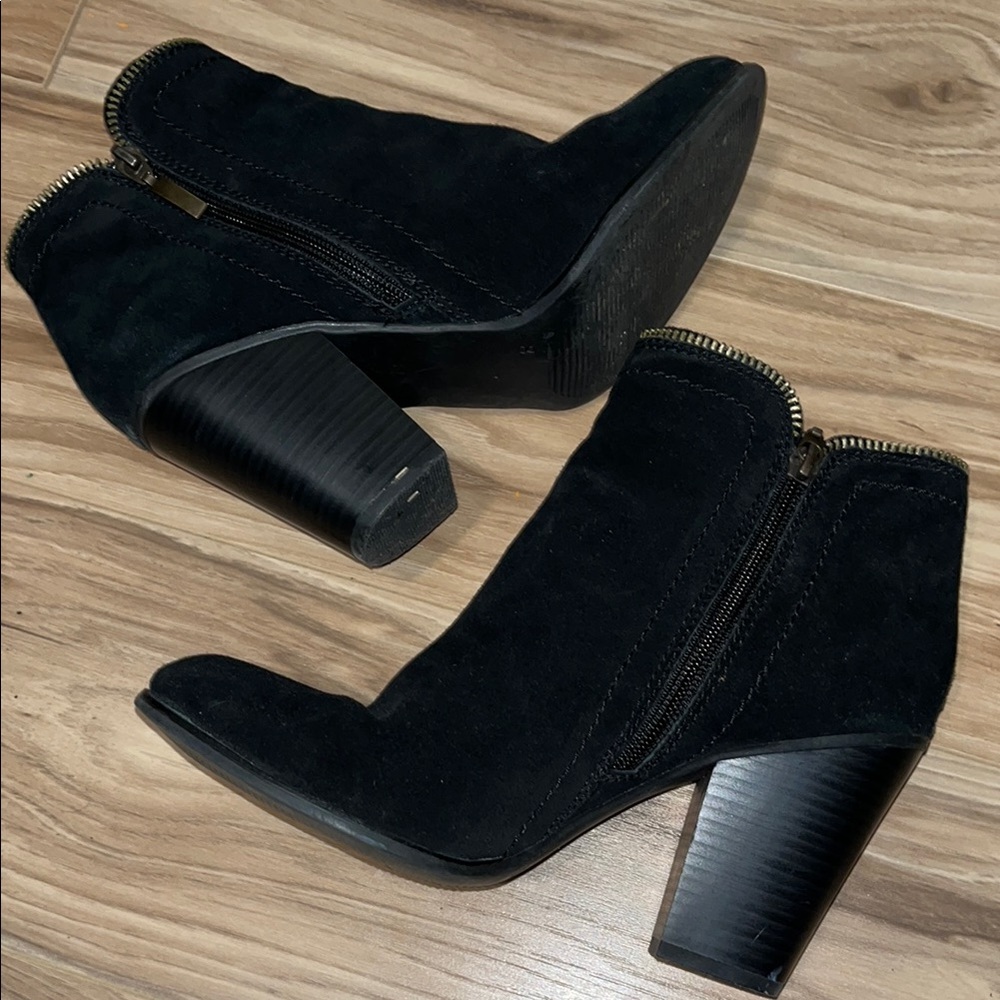 Limelight Black Chunky Heeled Ankle Boots